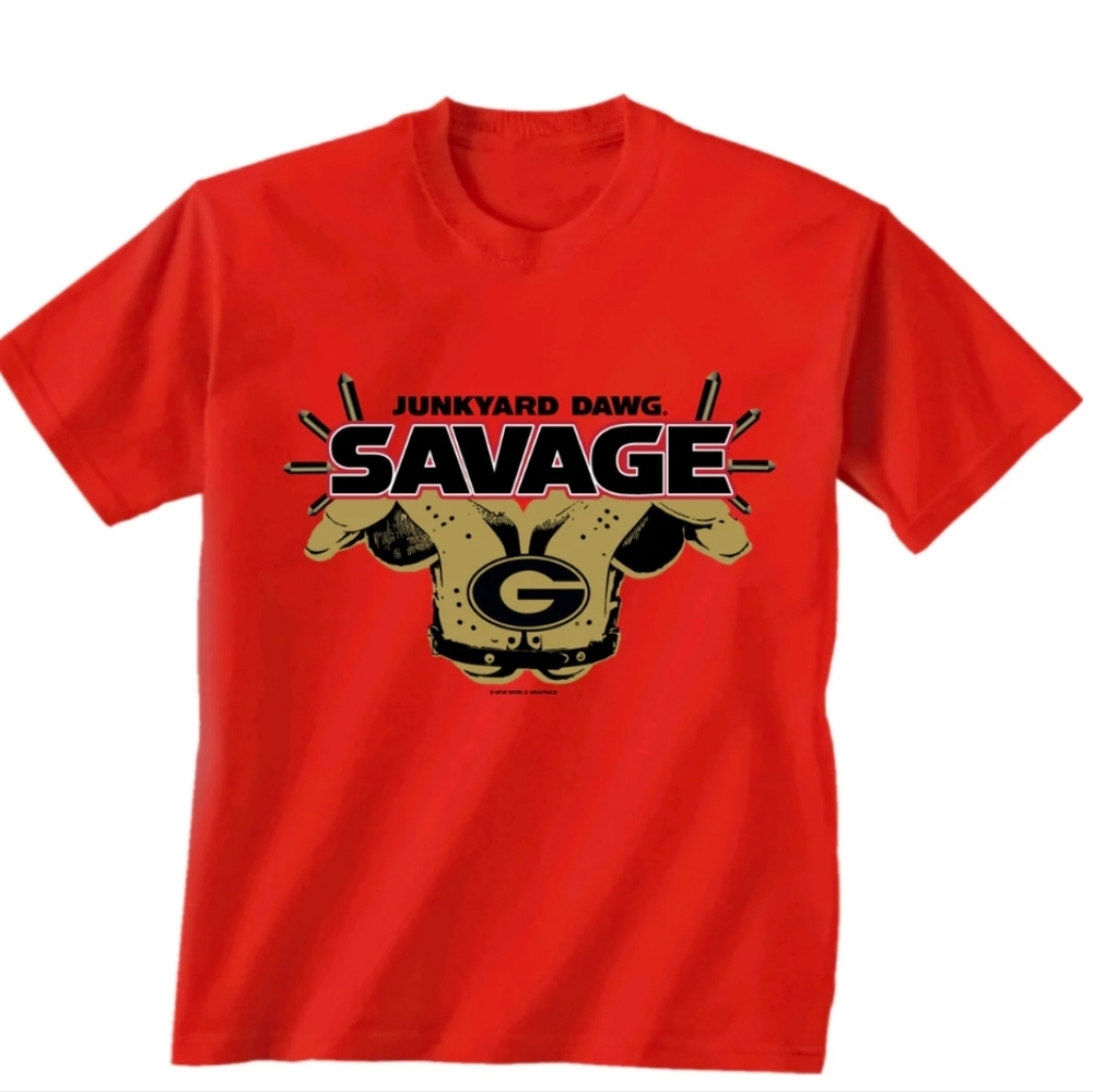 University of Georgia "Savage "Junkyard Dawg" Shirt - Size Small